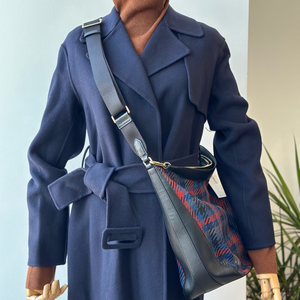 (New) THEORY Belt Wool And Cashmere-Blend Trench Coat - Picture 2 of 7